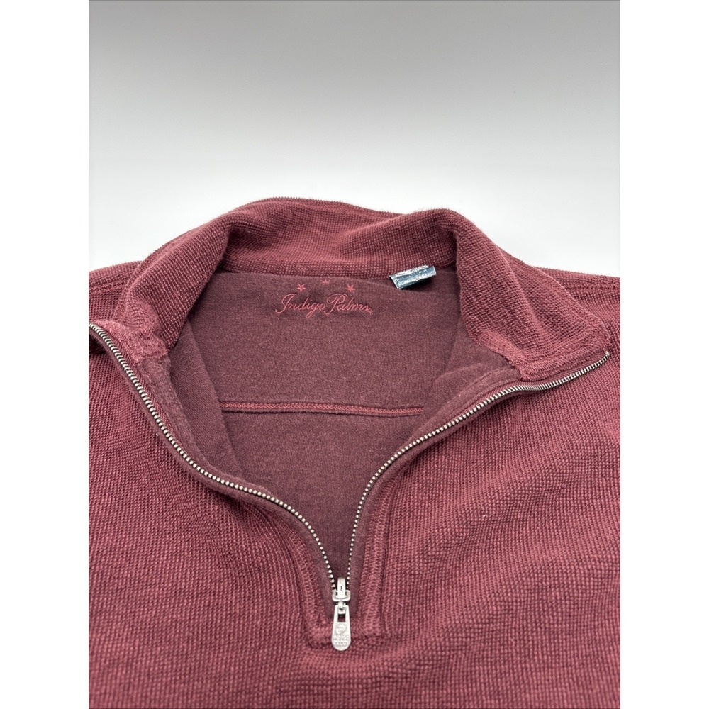 Indigo Palms Mens Sweater Half Zip Pull Over Brown Size Extra Large Long Sleeve - Picture 4 of 13